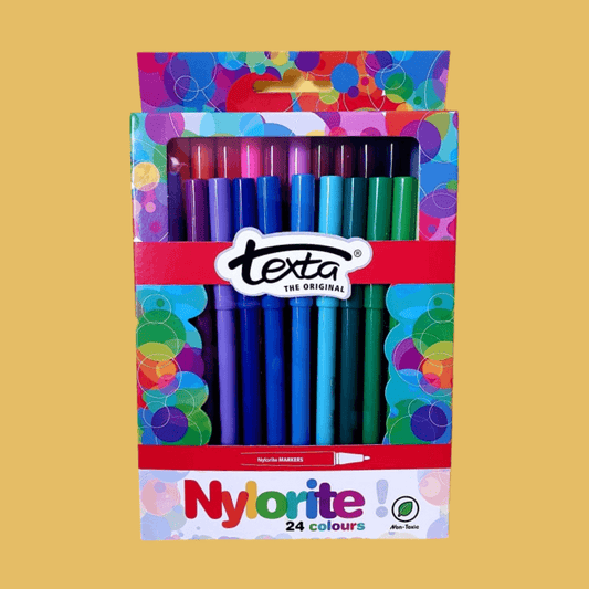Coloured Markers - Nylorite Texta 24pk - Social Seeds