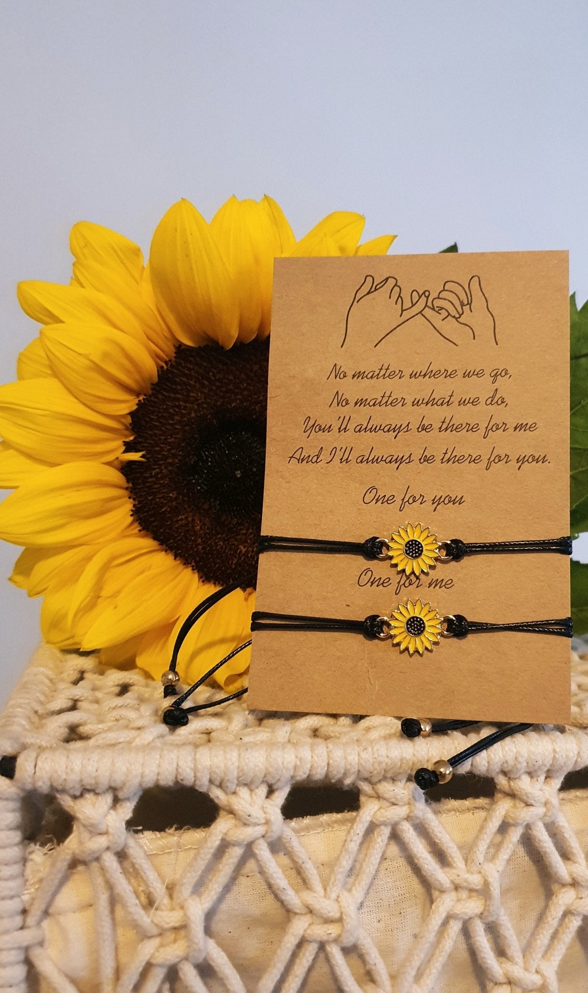 Sunflower Friendship Bracelet Set - Social Seeds